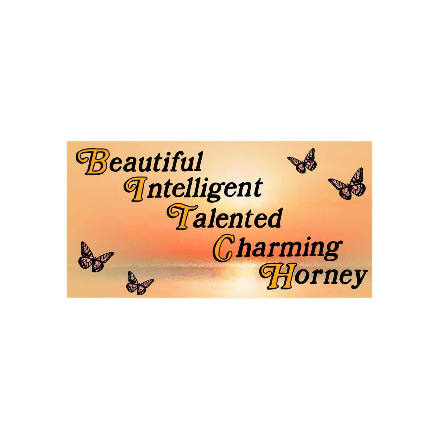 Horney Bumper Sticker