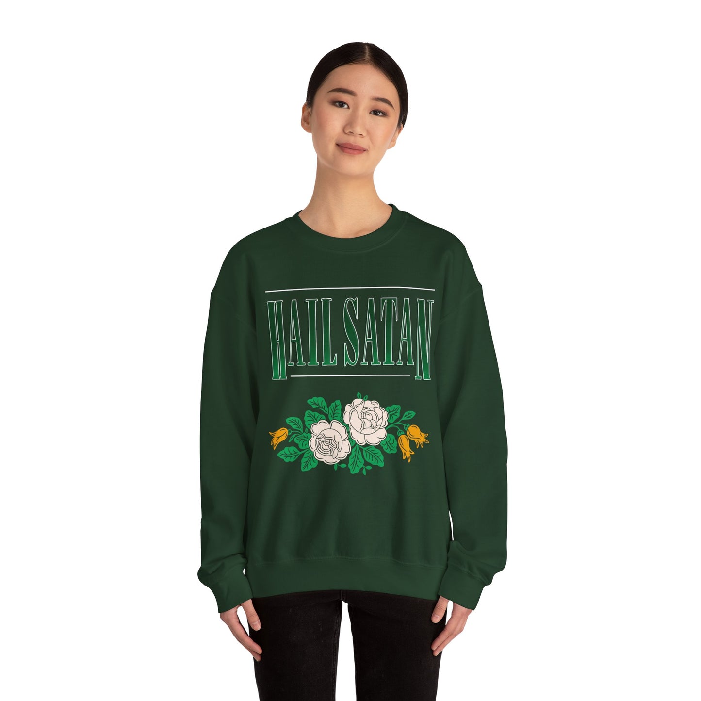 Hail Satan Sweatshirt - Forest
