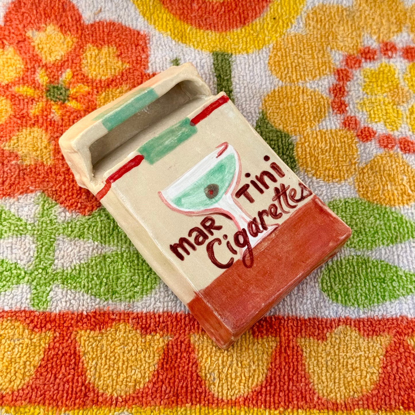 Ceramic Martini Match Striker Box