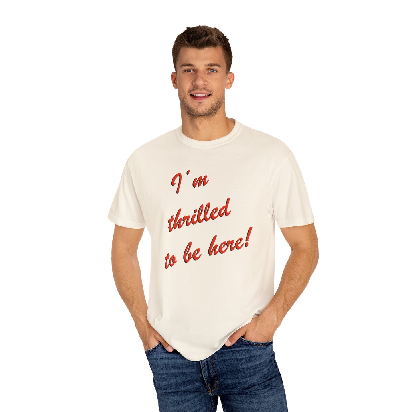 I'm Thrilled T-shirt - Cream