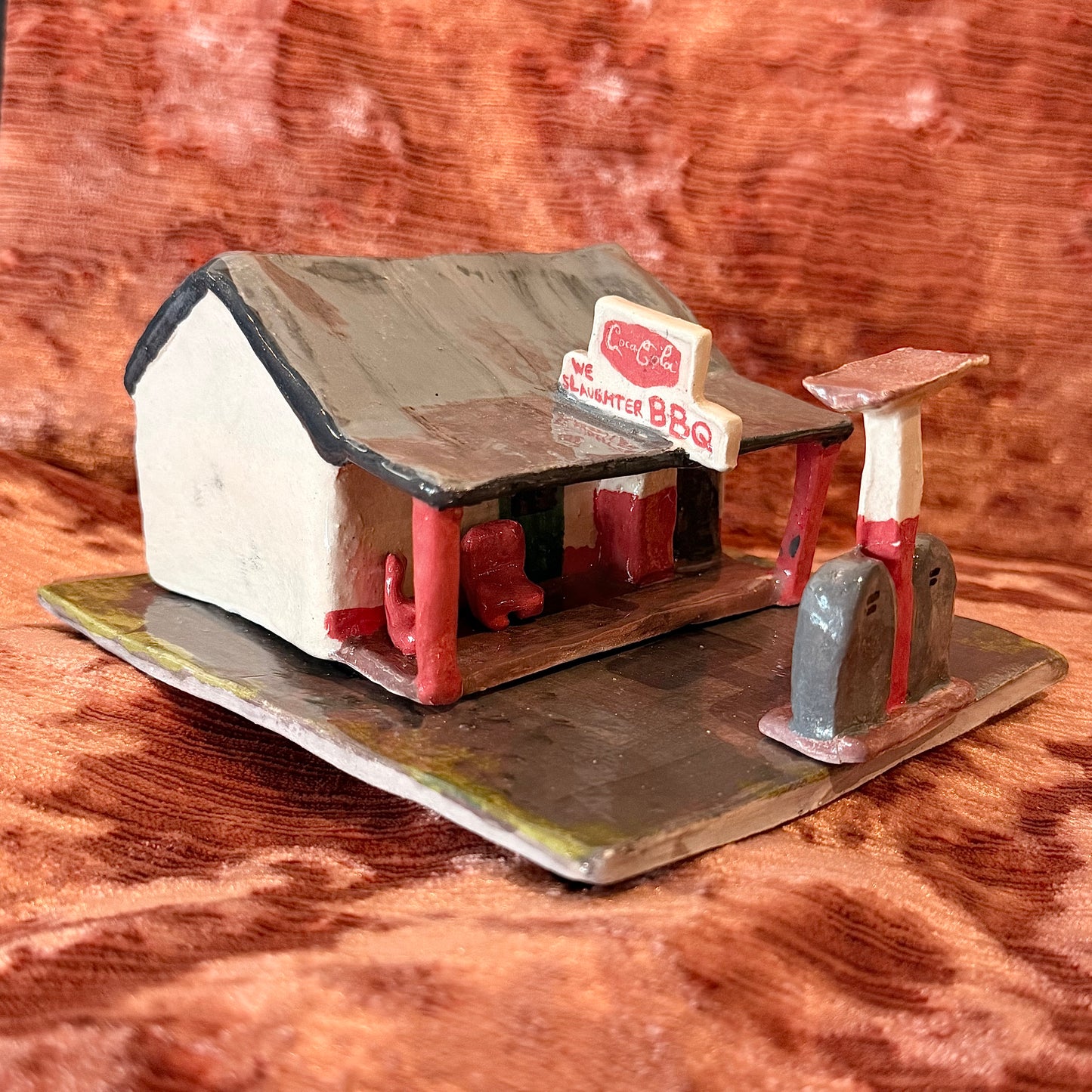 Ceramic Gas Station Incense Holder