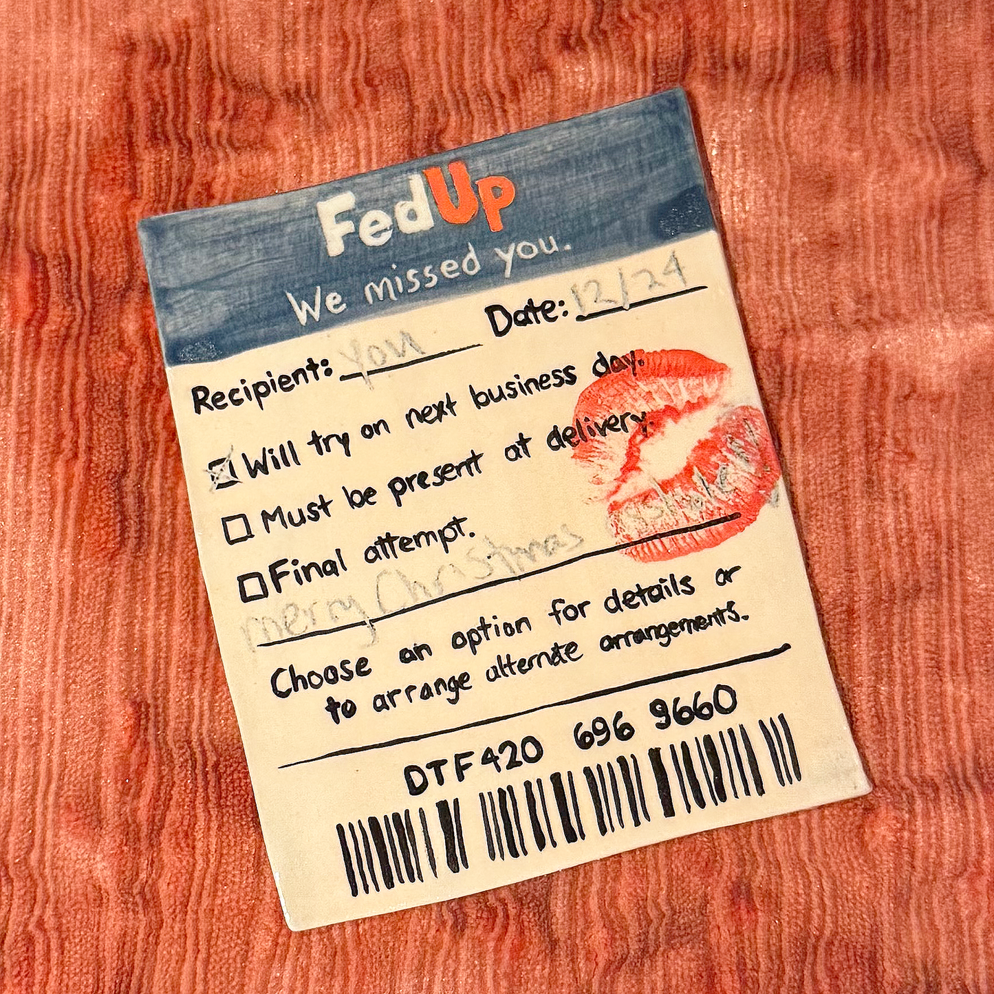 Missed FedEx Delivery Ceramic Coaster