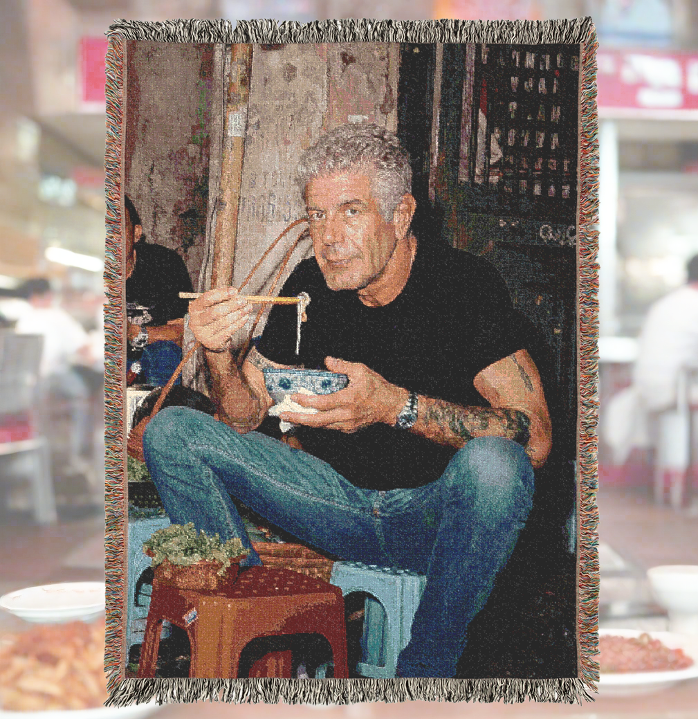 Anthony Bourdain Woven Blanket