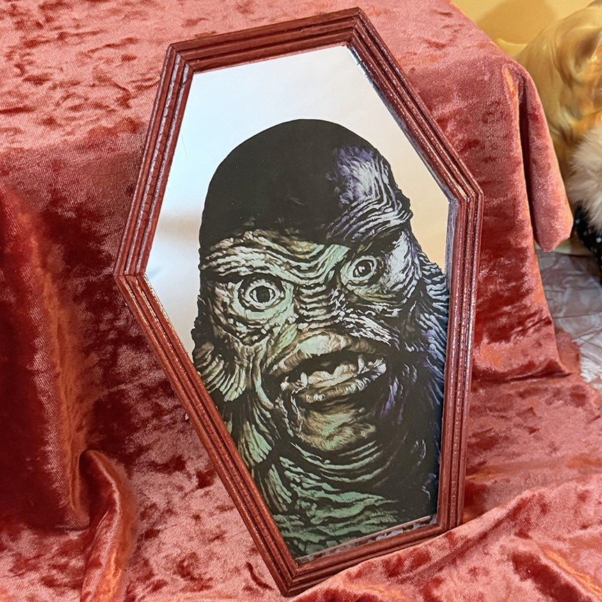 Creature from the Black Lagoon Coffin Shaped Mirror