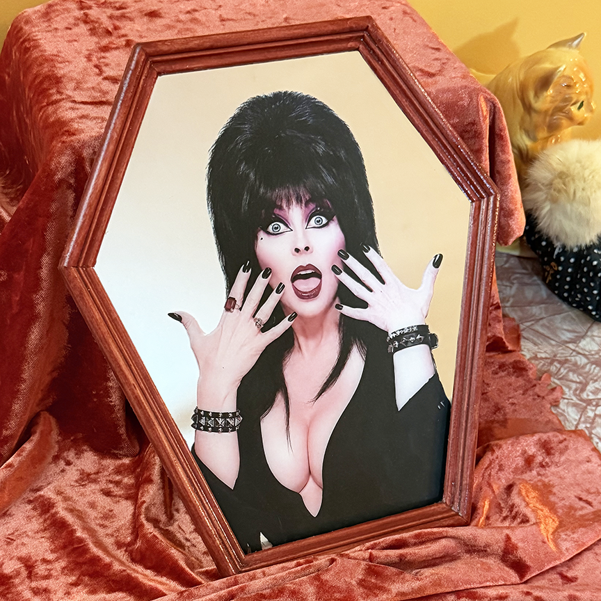 Elvira Coffin Shaped Mirror