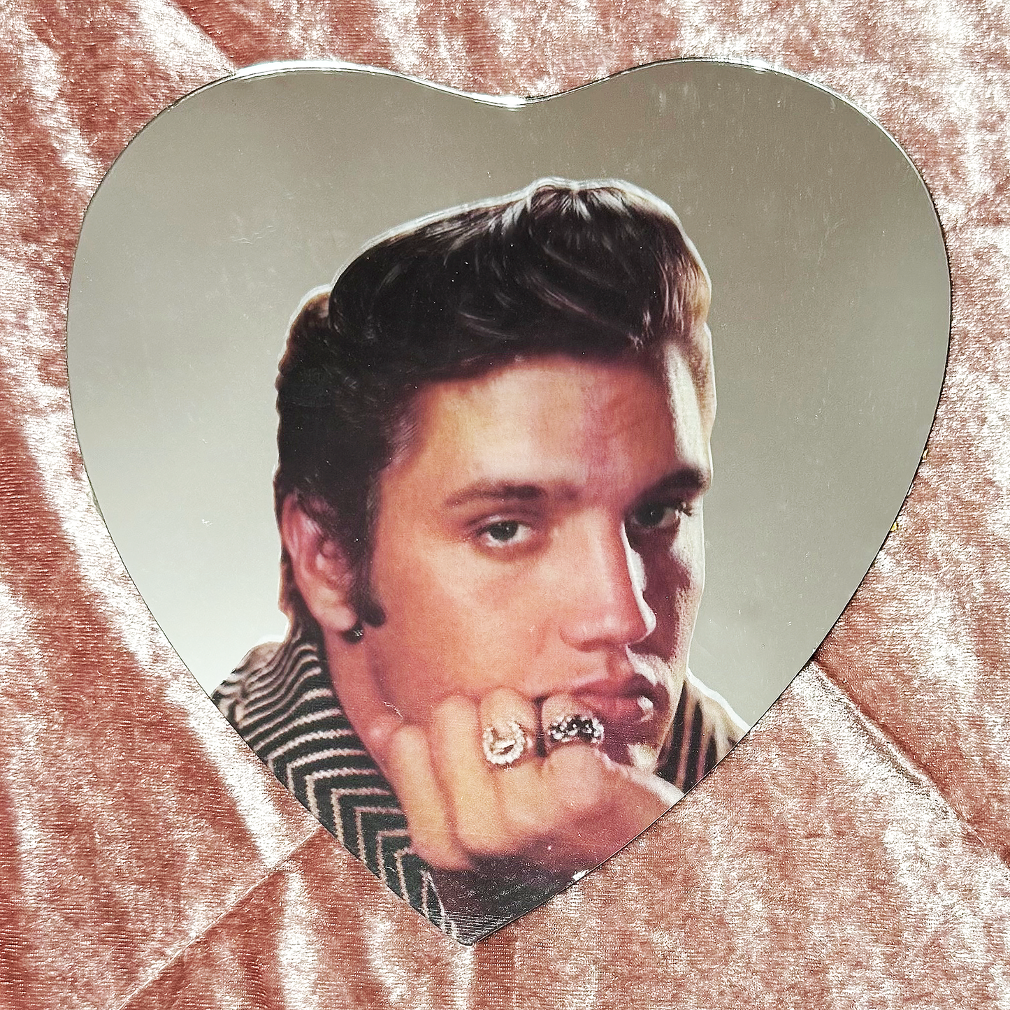 Elvis Heart Shaped Mirror