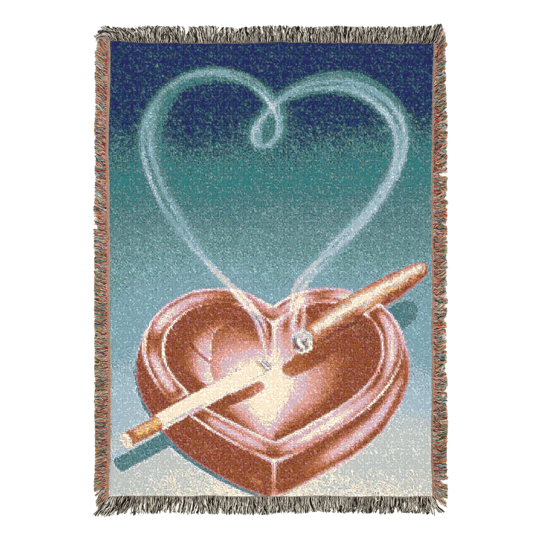 Heart Ashtray Blanket
