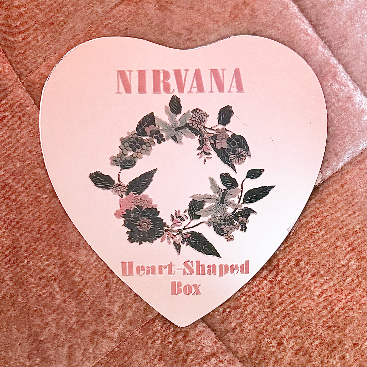 Nirvana Heart Shaped Mirror