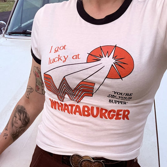 You're On Your Own For Supper Graphic Ringer Tee