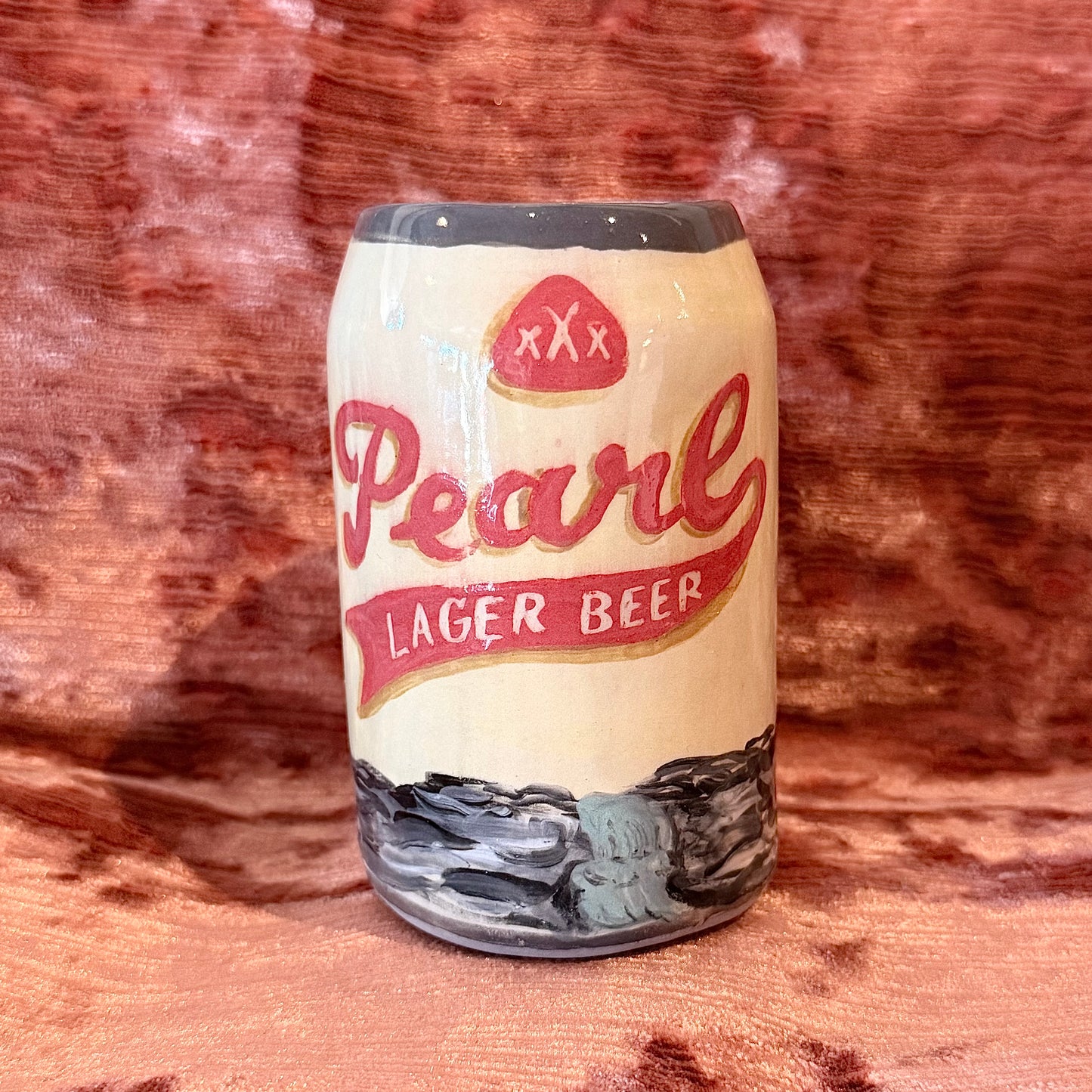 Ceramic Pearl Beer Can