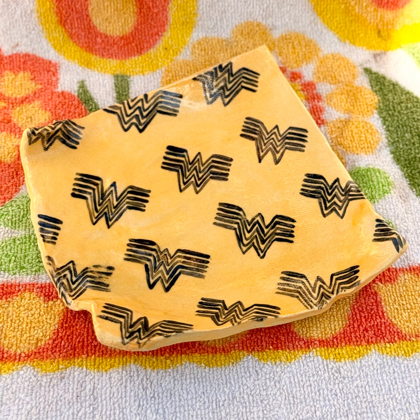 Ceramic Whataburger Wrapper Coaster