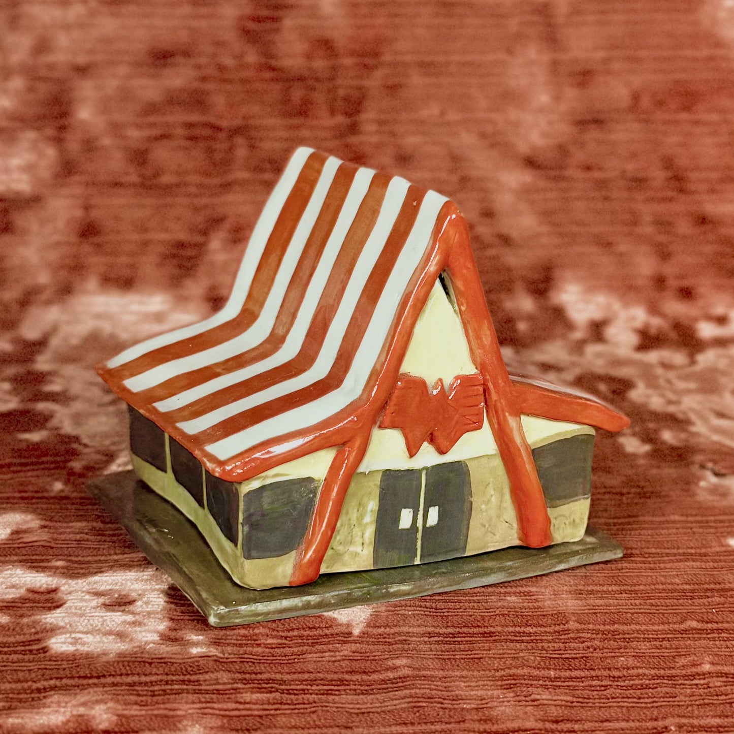 Ceramic Whataburger Incense Holder