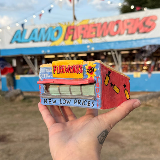 Ceramic Firework Stand Incense Holder