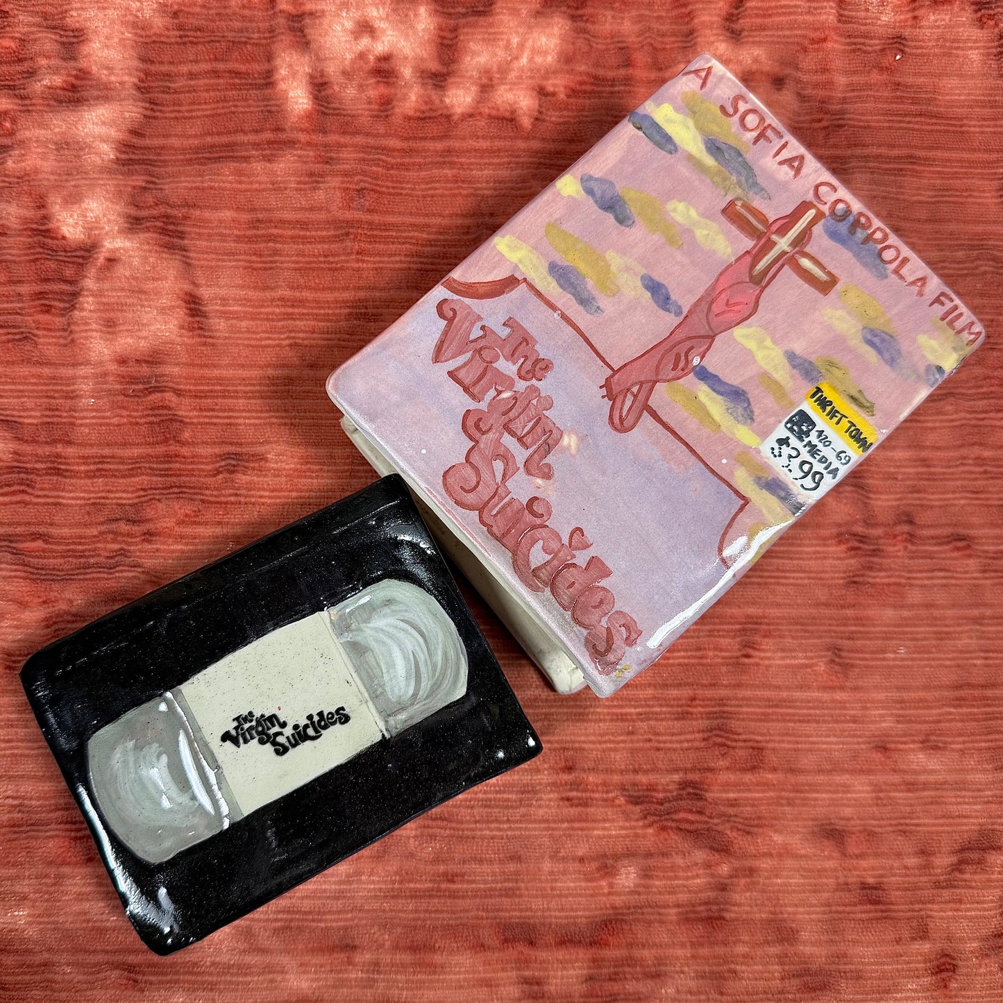 Ceramic Virgin Suicides VHS Tape Stash Box