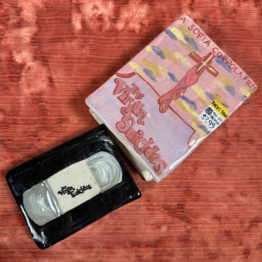 Ceramic Virgin Suicides VHS Tape Stash Box