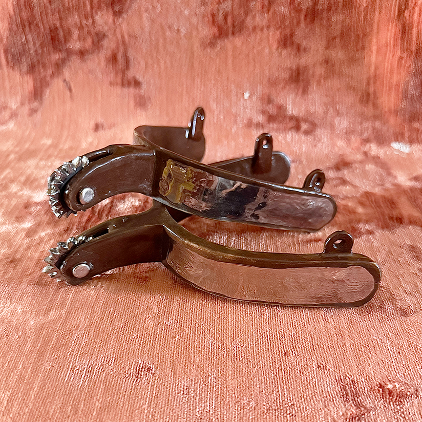 Chrome Lustre Western Spur Set - Warm