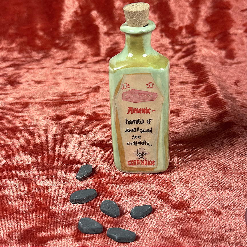 Ceramic Arsenic Bottle - Mint Green