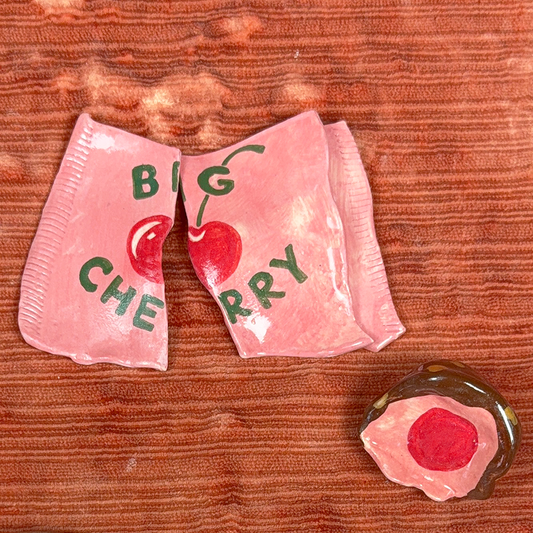 Ceramic Big Cherry Trash