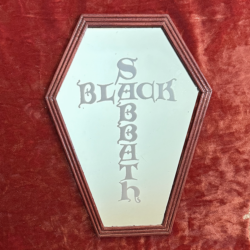 Black Sabbath Coffin Shaped Mirror