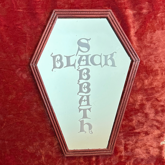 Black Sabbath Coffin Shaped Mirror