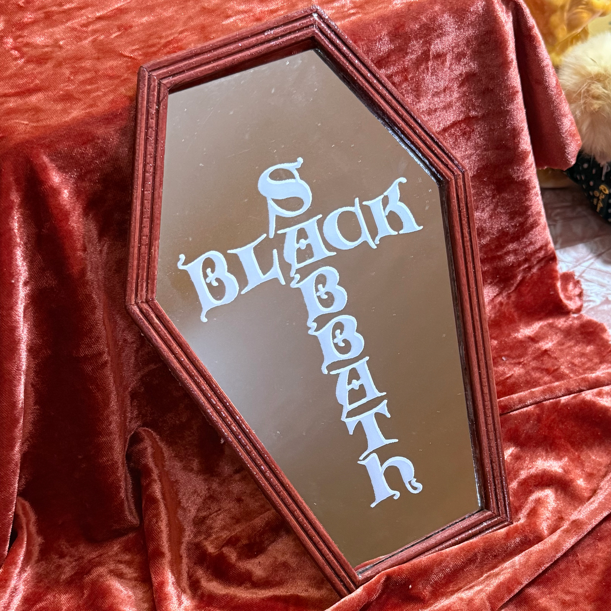 Black Sabbath Coffin Shaped Mirror