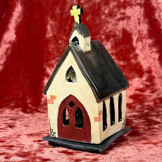 Burning Church Incense Holder