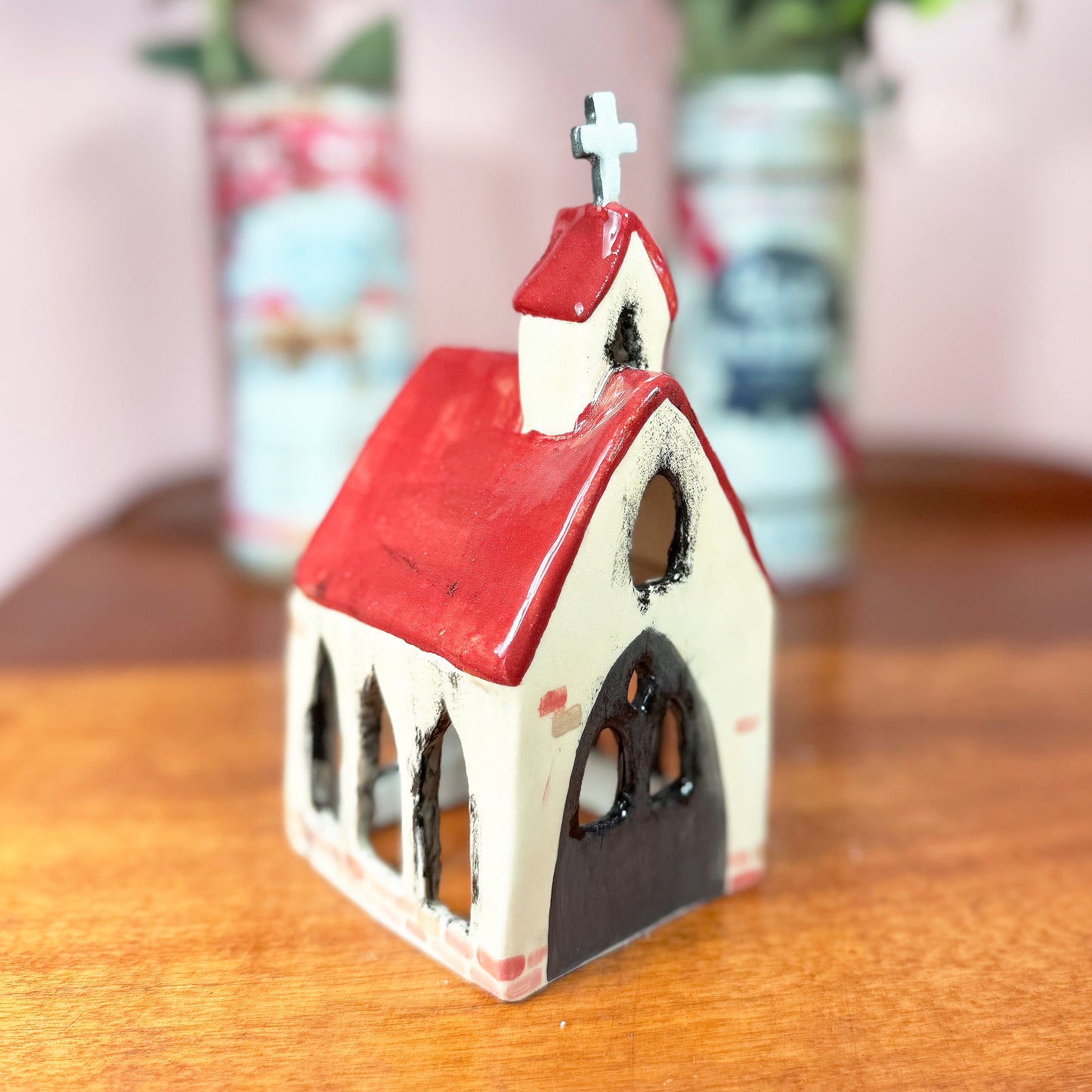 Burning Church Incense Holder