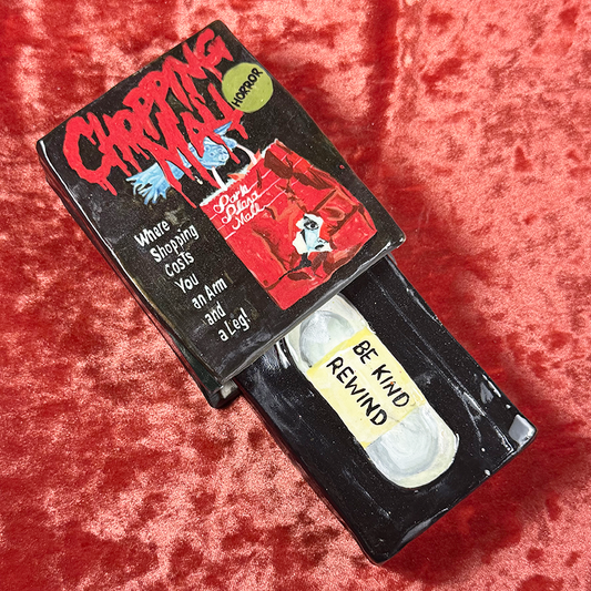 Ceramic Chopping Mall VHS Stash Box