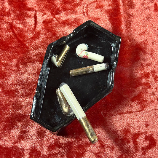 Ceramic Coffin Ashtray