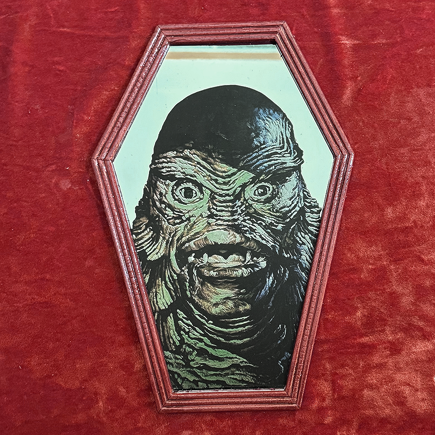 Creature from the Black Lagoon Coffin Shaped Mirror