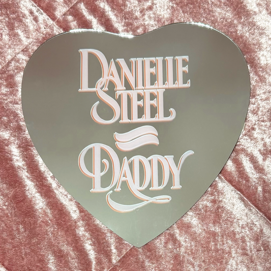 Danielle Steel Heart Shaped Mirror