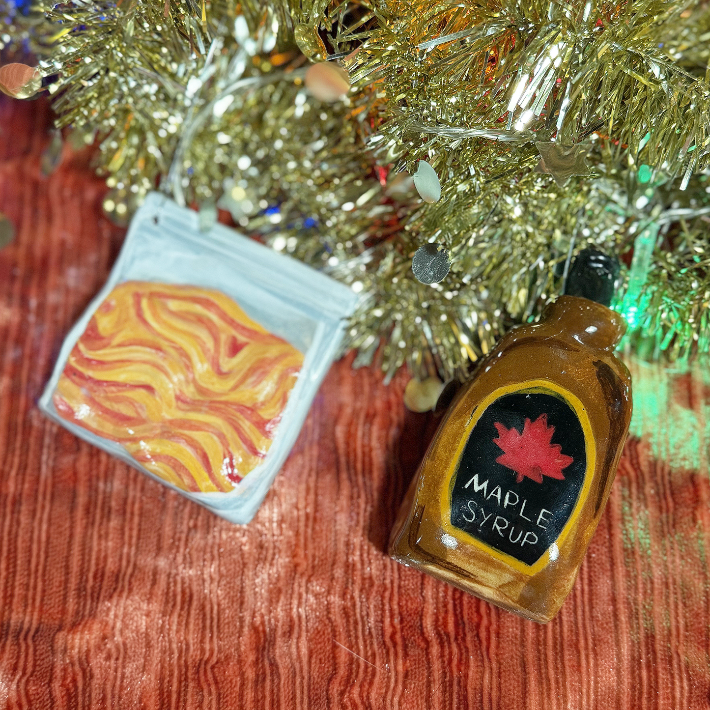 Ceramic Elf Ornament Set