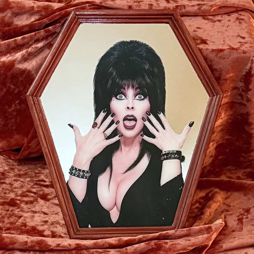 Elvira Coffin Shaped Mirror