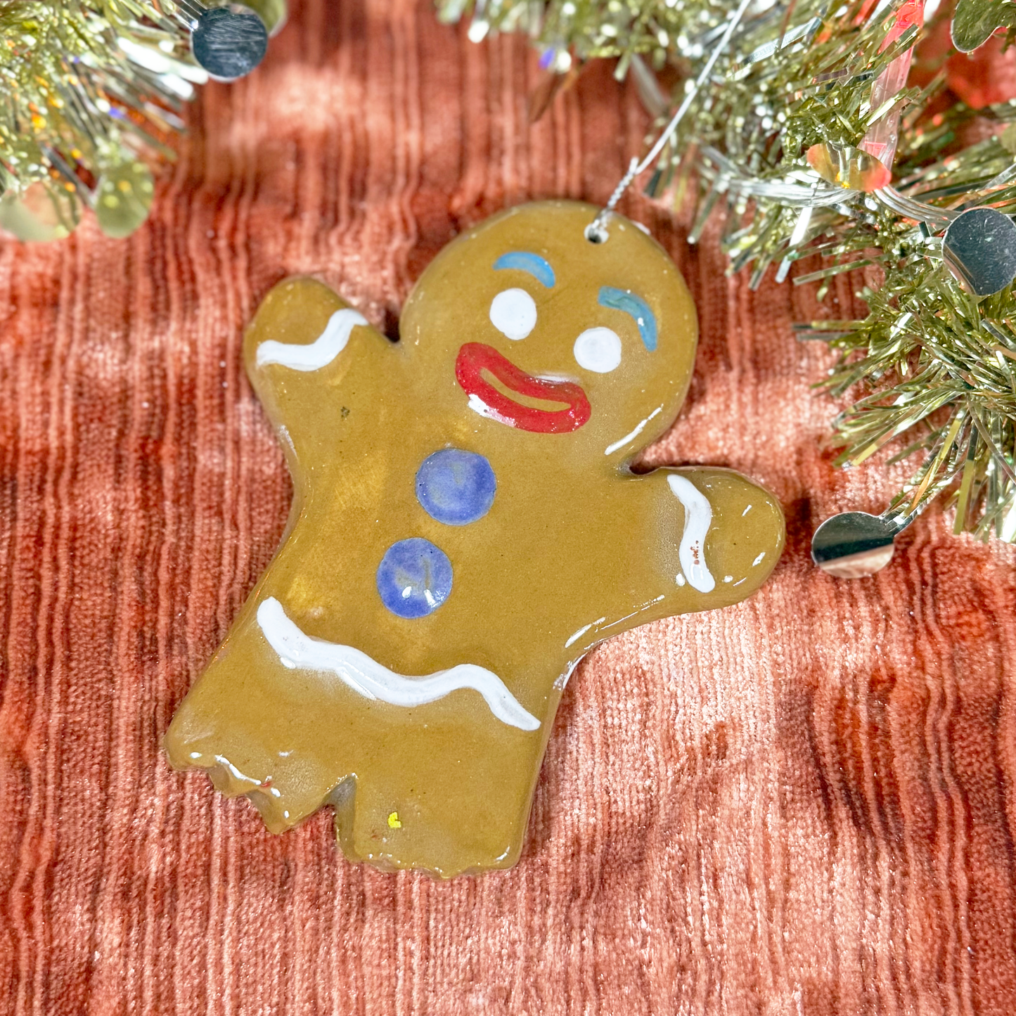 Ceramic Gingerbread Man Ornament