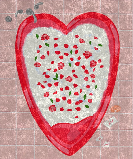 Honeymoon Tub Crushed Velvet Blanket