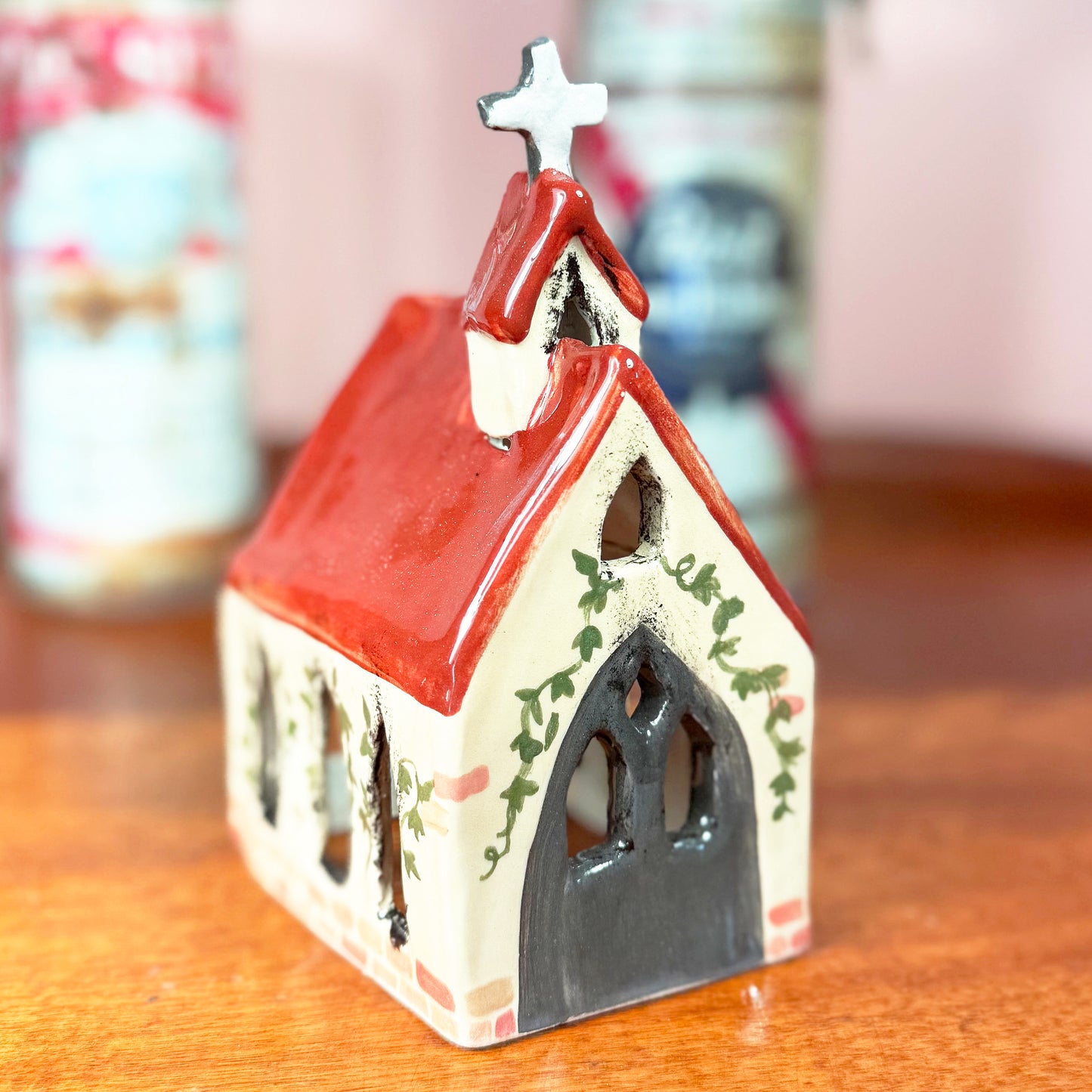 Burning Church Incense Holder - Ivy