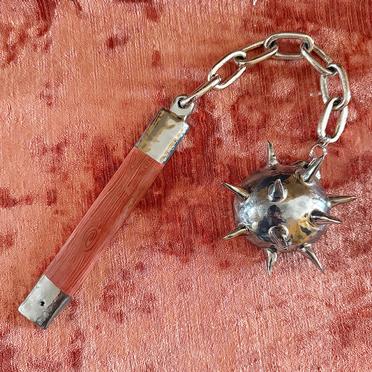 Chrome Lustre Flail Wall Decoration