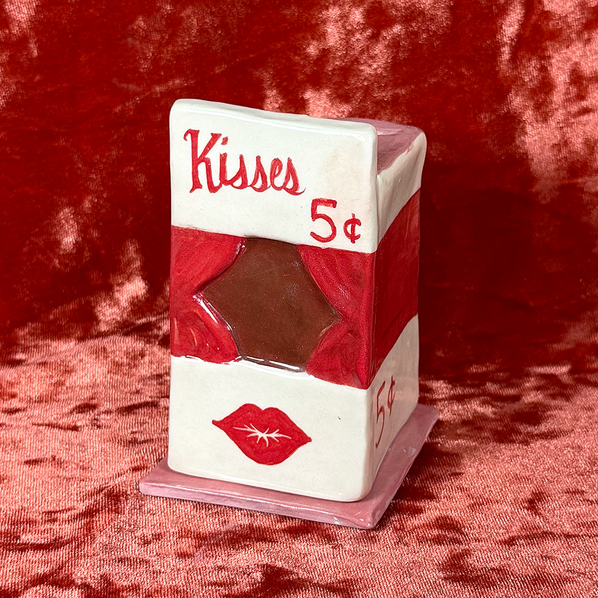 Ceramic Kissing Booth Incense Holder