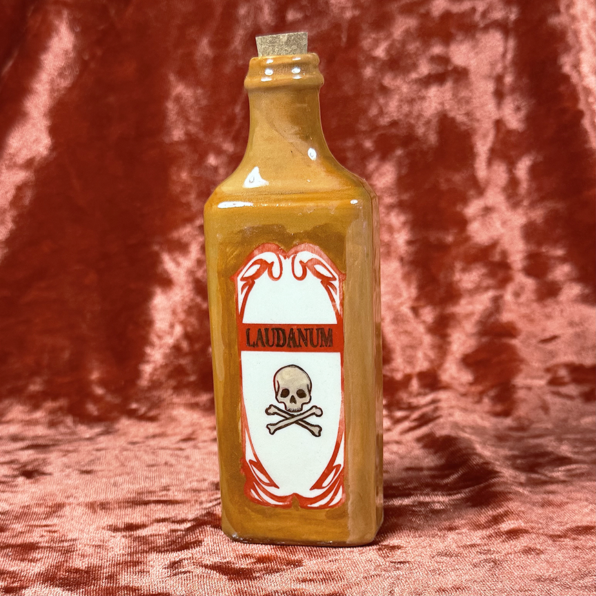 Ceramic Laudanum Bottle