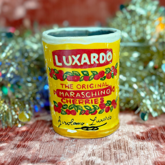 Ceramic Luxardo Maraschino Cherries Vase