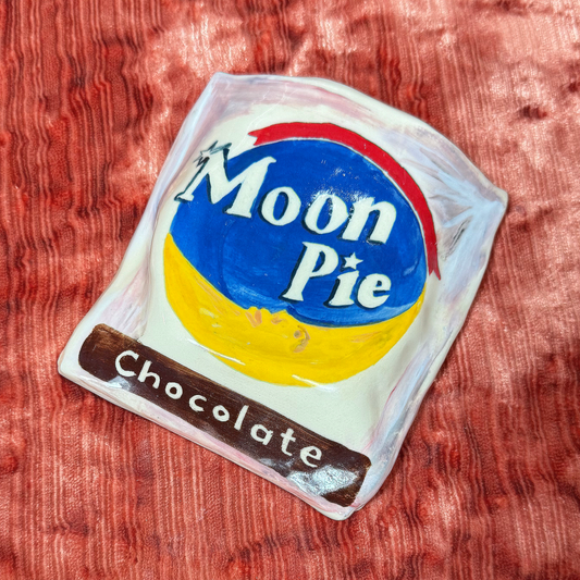 Ceramic Moon Pie - Cracked
