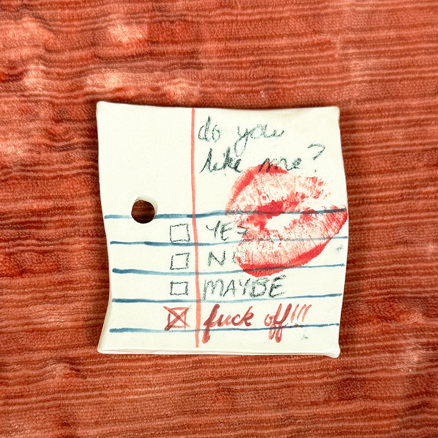 Ceramic Love Note Magnet