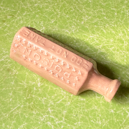 Ceramic Slipcast Poison Bottle Vase - Blush