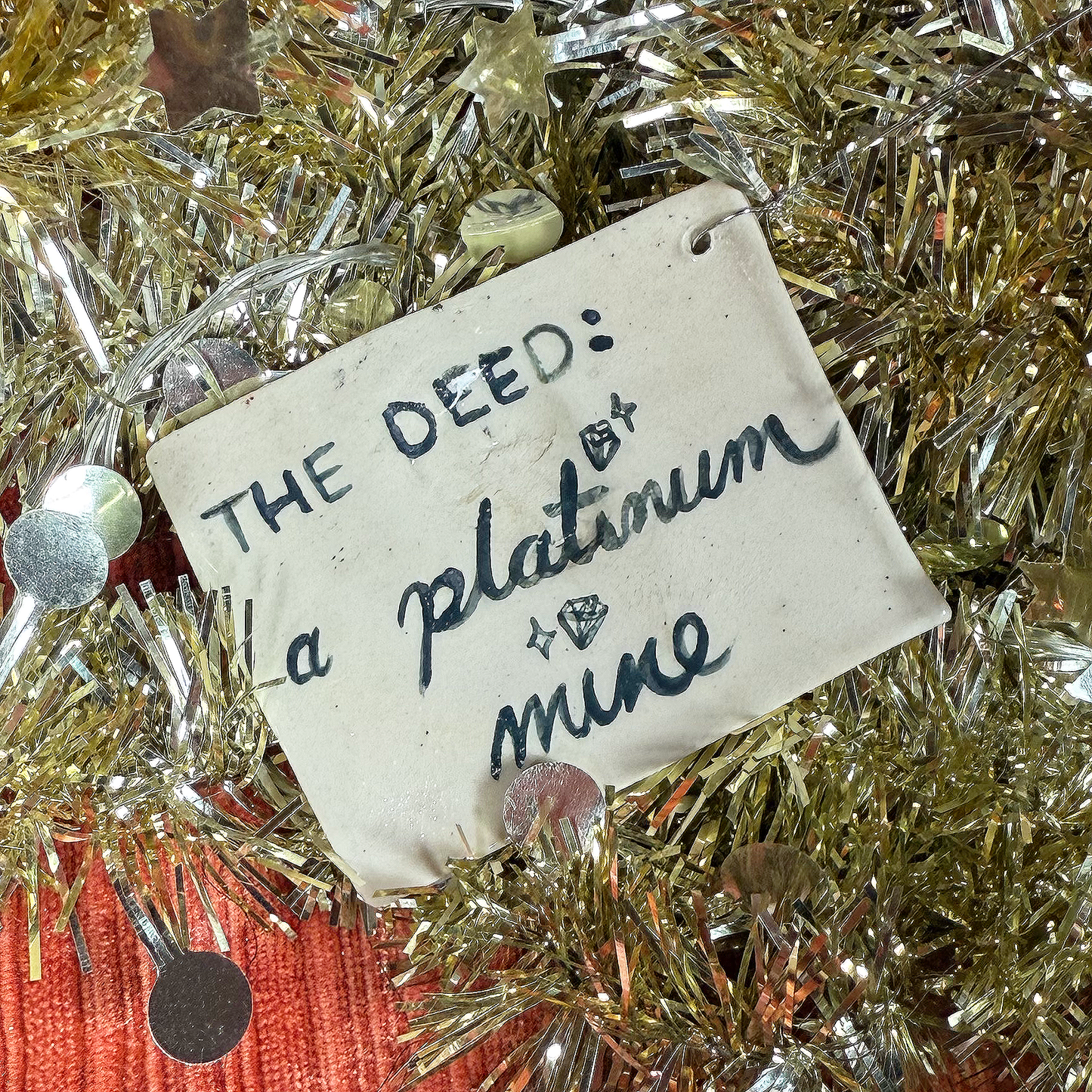 Ceramic Platinum Mine Ornament