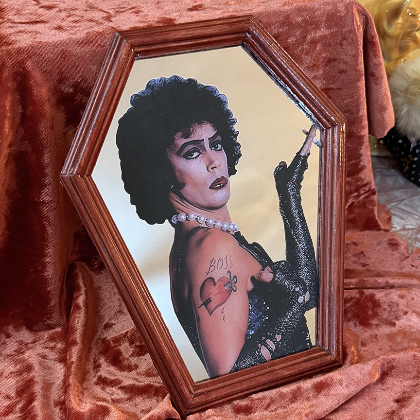 Rocky Horror Coffin Shaped Mirror