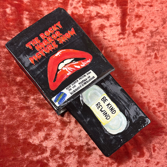 Ceramic Rocky Horror Picture Show VHS Stash Box