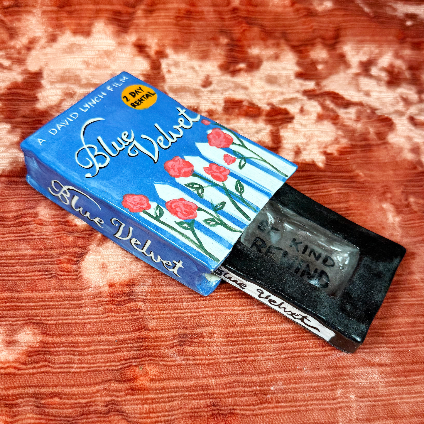 Ceramic Blue Velvet VHS Tape