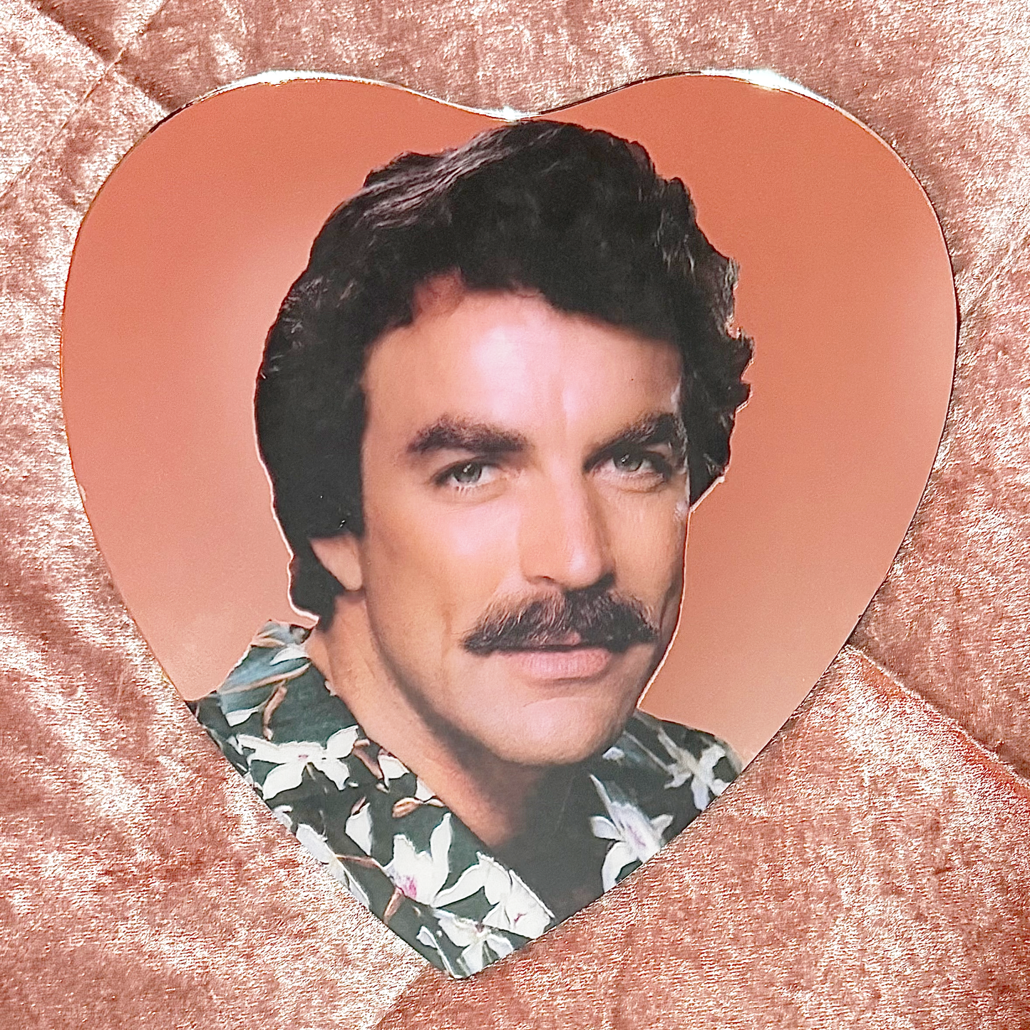 Tom Selleck Heart Shaped Mirror