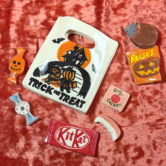 Ceramic Trick and Treat Bag