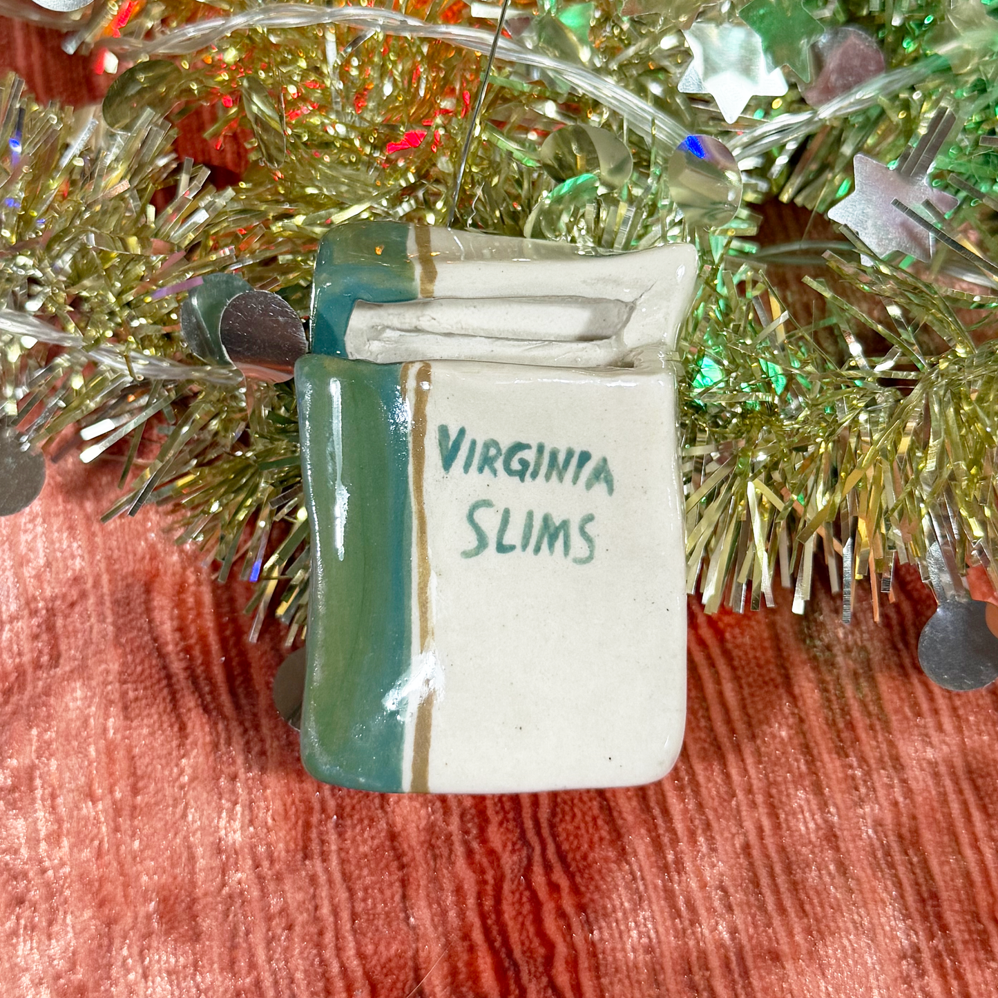 Ceramic Virginia Slims Ornament